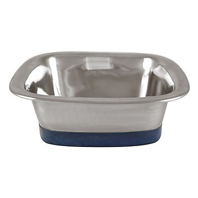 slide 1 of 1, Durapet Medium Stainless Steel Square Bowl, 1 ct