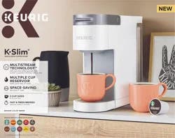 Keurig K-Slim Brewer, White Reservoir