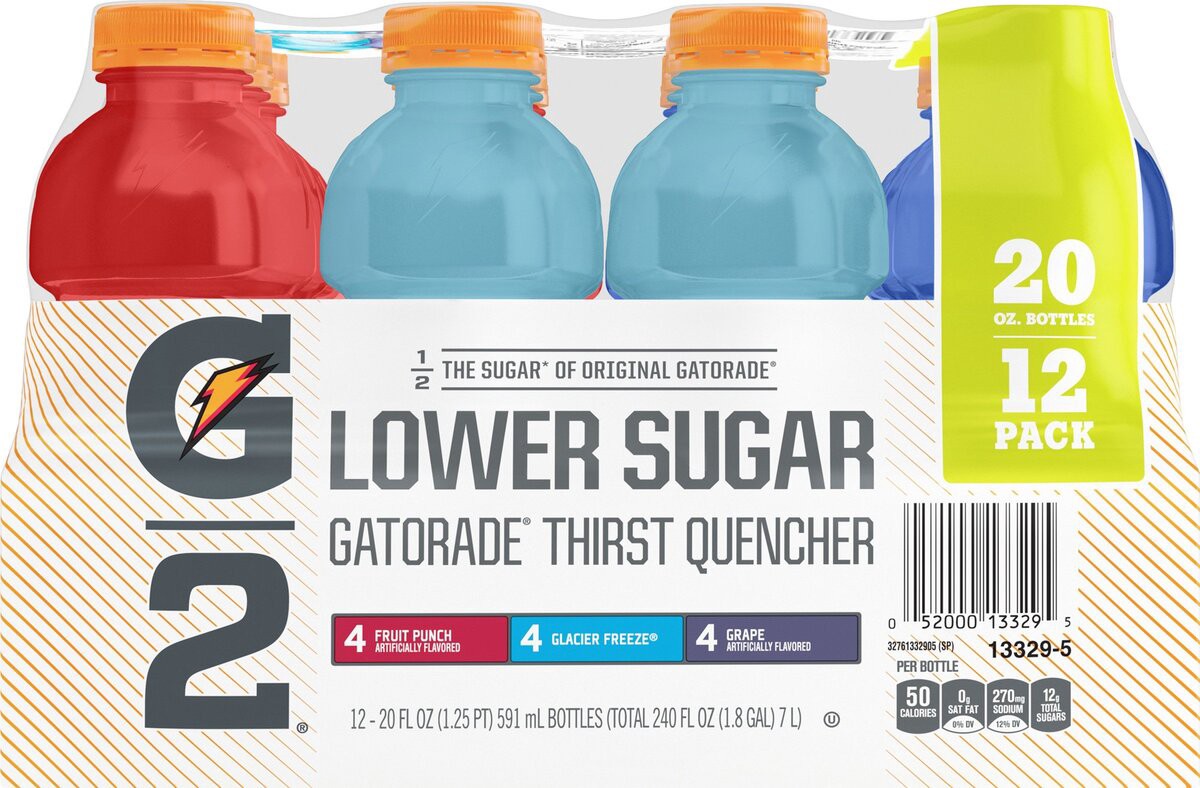 slide 4 of 9, G2 Lower Sugar Thirst Quencher Variety Pack - 240 oz, 240 oz