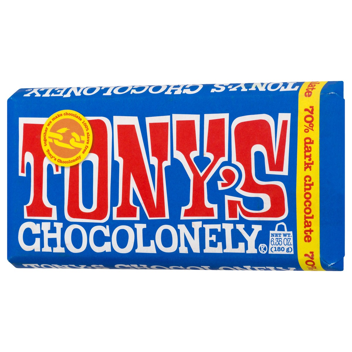 slide 7 of 11, Tony's Chocolonely 70% Dark Chocolate 6.35 oz, 6.35 oz