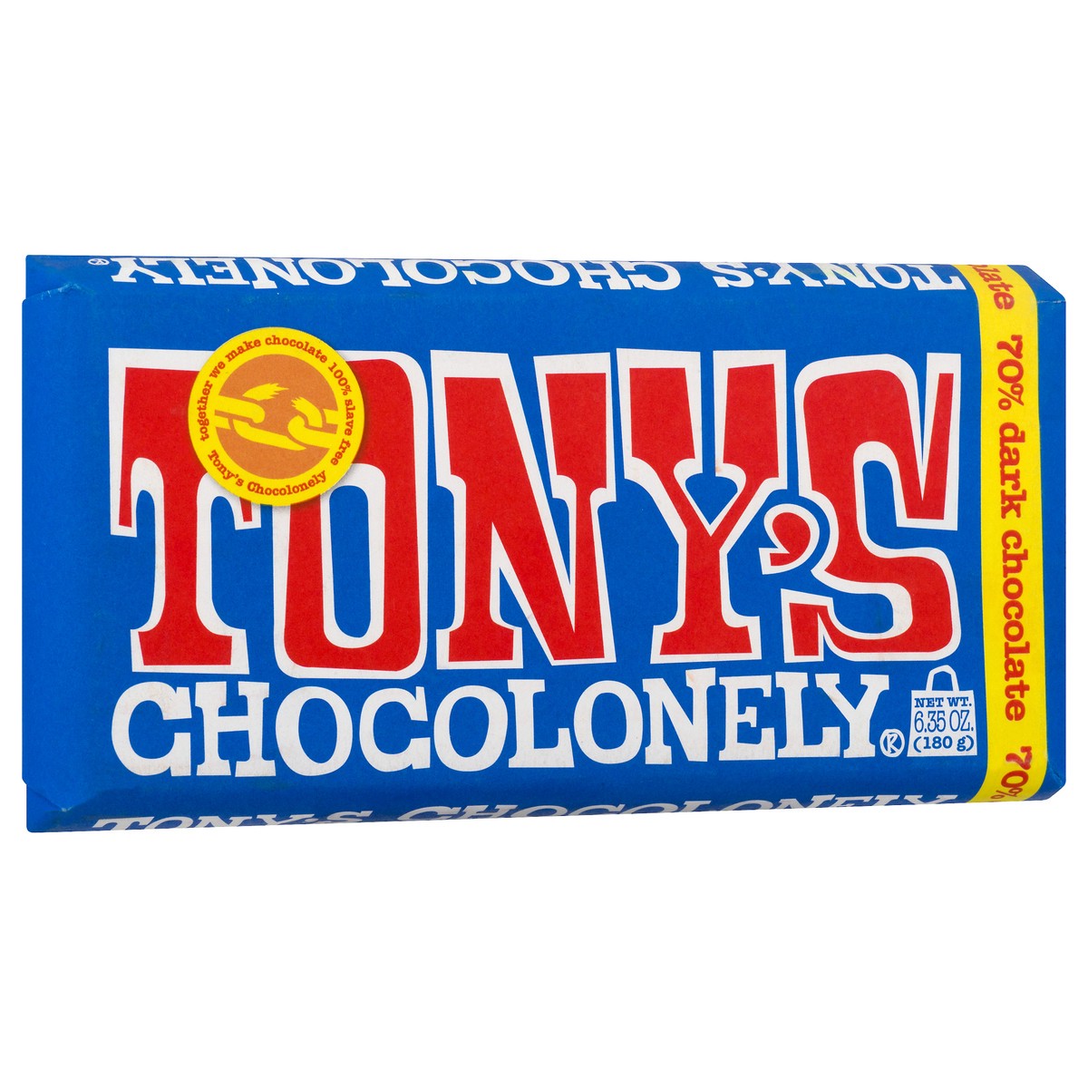 slide 5 of 11, Tony's Chocolonely 70% Dark Chocolate 6.35 oz, 6.35 oz