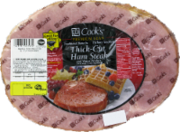 slide 1 of 1, Cook's Thick Cut Ham Steak, per lb