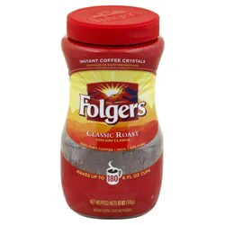 Folgers Classic Roast Instant Coffee - 12 oz