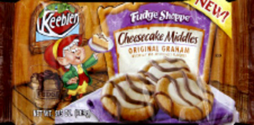 slide 1 of 6, Keebler Cheesecake Middles Original Graham Cookies, 9.5 oz