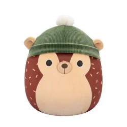 Squishmallows Brown Hedgehog With Green Beanie