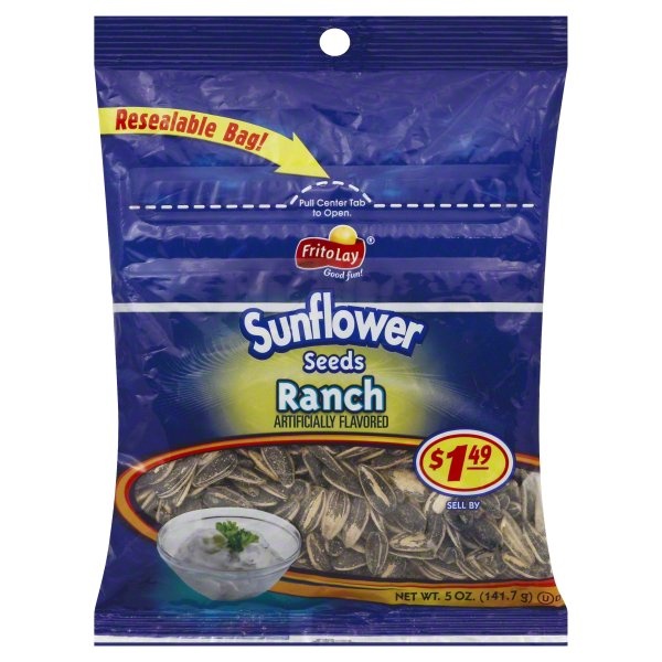 slide 1 of 3, Frito-Lay Ranch Flavor Sunflower Seeds, 5 oz