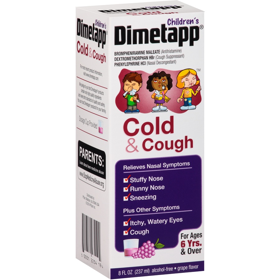 Children's Dimetapp Cold & Cough Antihistamine, Cough Suppressant