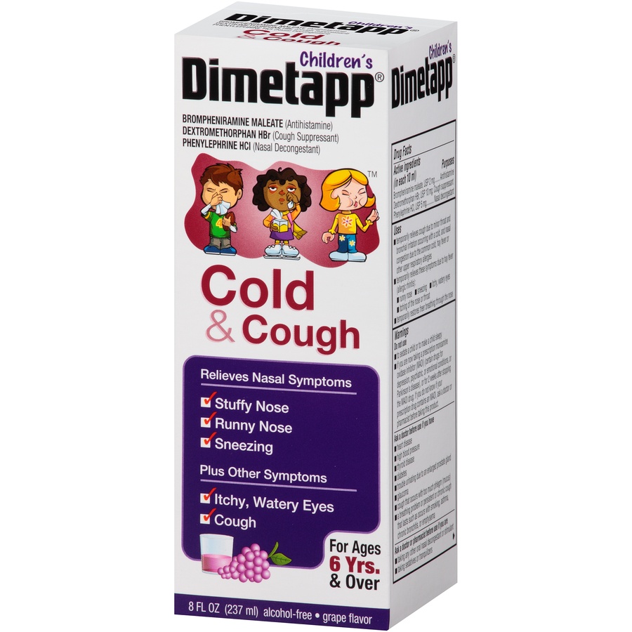 Children's Dimetapp Cold & Cough Antihistamine, Cough Suppressant