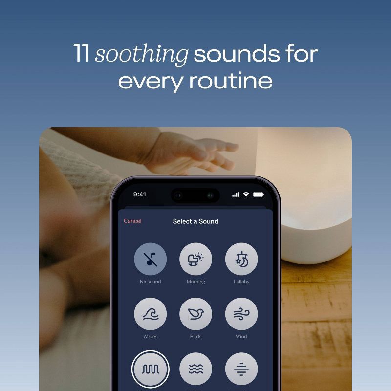 slide 7 of 10, Nanit Sound Machine & Night Light - White, 1 ct