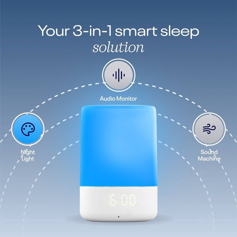 slide 8 of 10, Nanit Sound Machine & Night Light - White, 1 ct