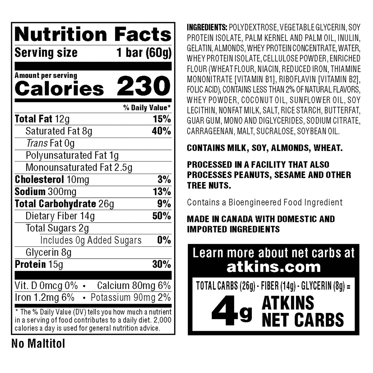 slide 2 of 2, Atkins Pretzel Bar, Vanilla Caramel, 5 ct