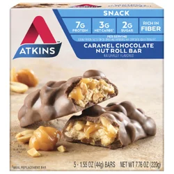 Atkins Caramel Chocolate Nut Roll Protein Snack