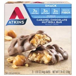 Atkins Caramel Chocolate Nut Roll Protein Snack