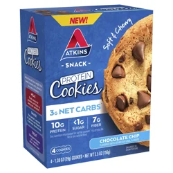 Atkins Chocolate Chip Protein Snack Cookies