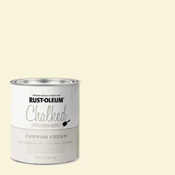 Rust-Oleum Chalked Ultra Matte Paint 329598, Quart, Chiffon Cream