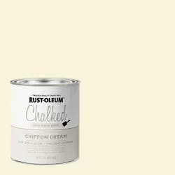 Rust-Oleum Chalked Ultra Matte Paint 329598, Quart, Chiffon Cream