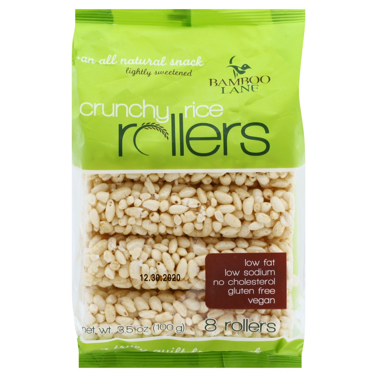 slide 1 of 1, Bamboo Lane Crunchy Rice Rollers, 8 ct