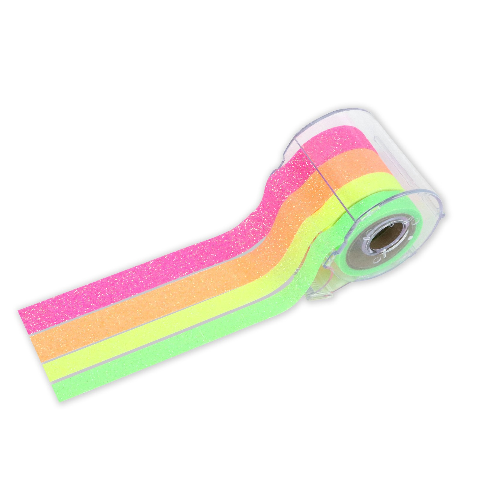 slide 2 of 4, Neon Glitter Crafting Tape & Dispenser Set By Recollections, 2 glitter tapes