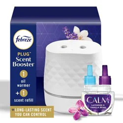 Febreze Plug Scent Booster Downy Infusions Calm Scented Oil Refill + Oil Warmer 1 Each