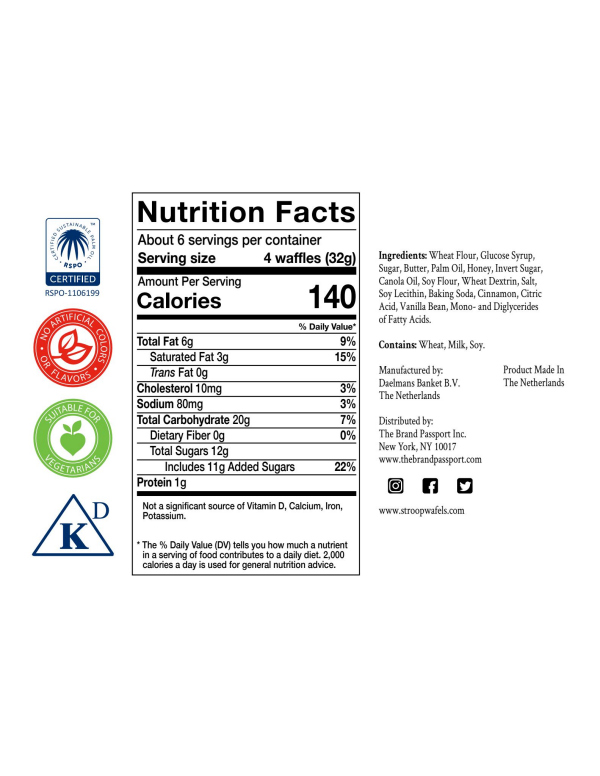 slide 5 of 5, Daelmans Wafer Honey Mini Stroopwafels, 7.04 oz