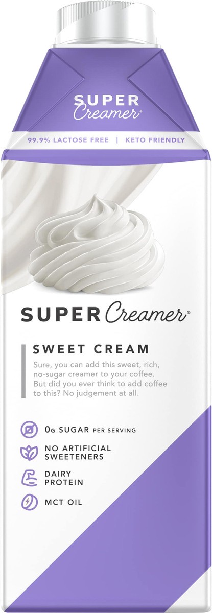 slide 5 of 7, Super Coffee Dairy Based Sweet Cream Super Creamer, 25.4 fl oz