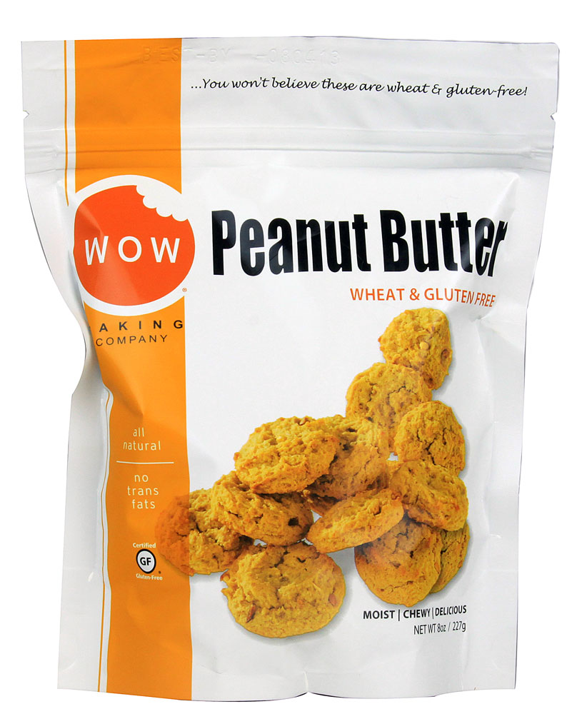 slide 1 of 1, WOW Baking Gluten Free Peanut Butter Cookies, 8 oz