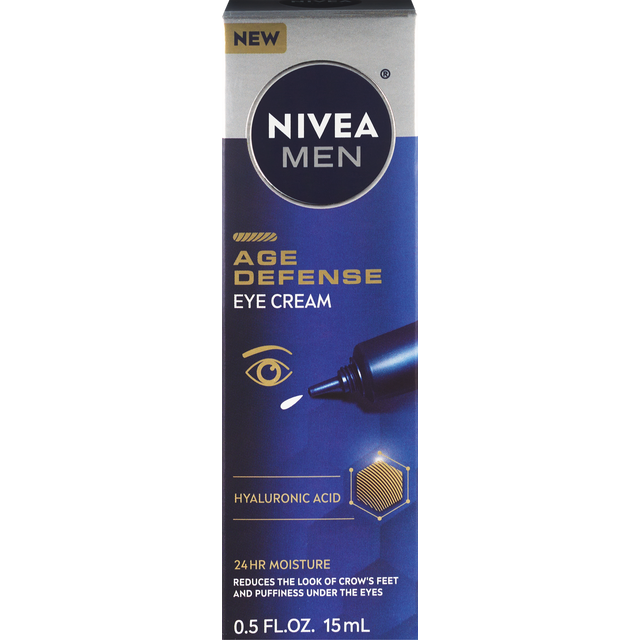 slide 1 of 1, Nivea Men Age Defense Eye Cream, 0.5 oz