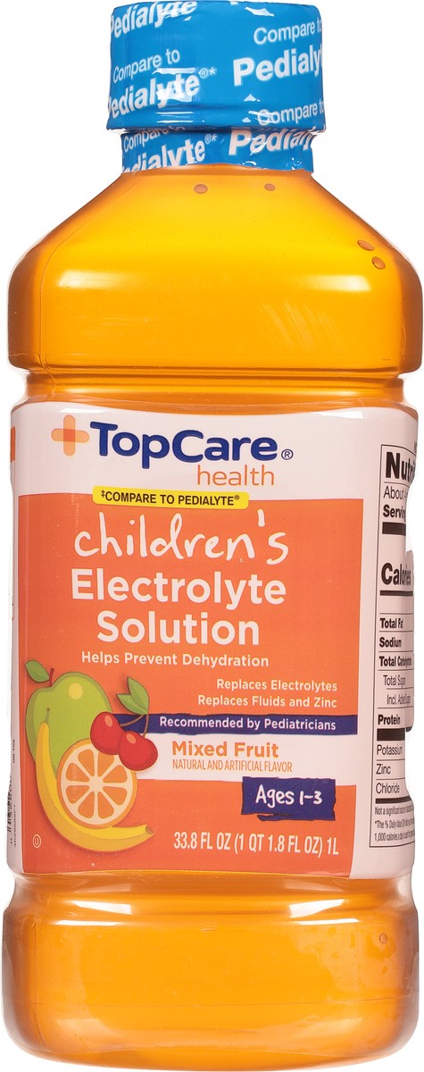slide 3 of 14, TopCare Health Children's Mixed Fruit Electrolyte Solution 33.8 fl oz, 33.8 fl oz