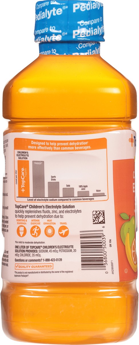 slide 14 of 14, TopCare Health Children's Mixed Fruit Electrolyte Solution 33.8 fl oz, 33.8 fl oz