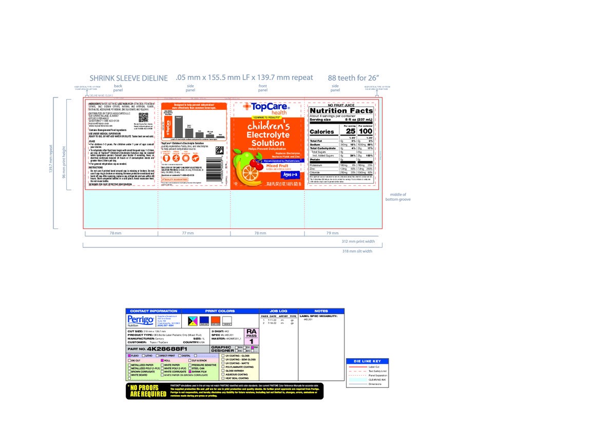 slide 2 of 14, TopCare Health Children's Mixed Fruit Electrolyte Solution 33.8 fl oz, 33.8 fl oz