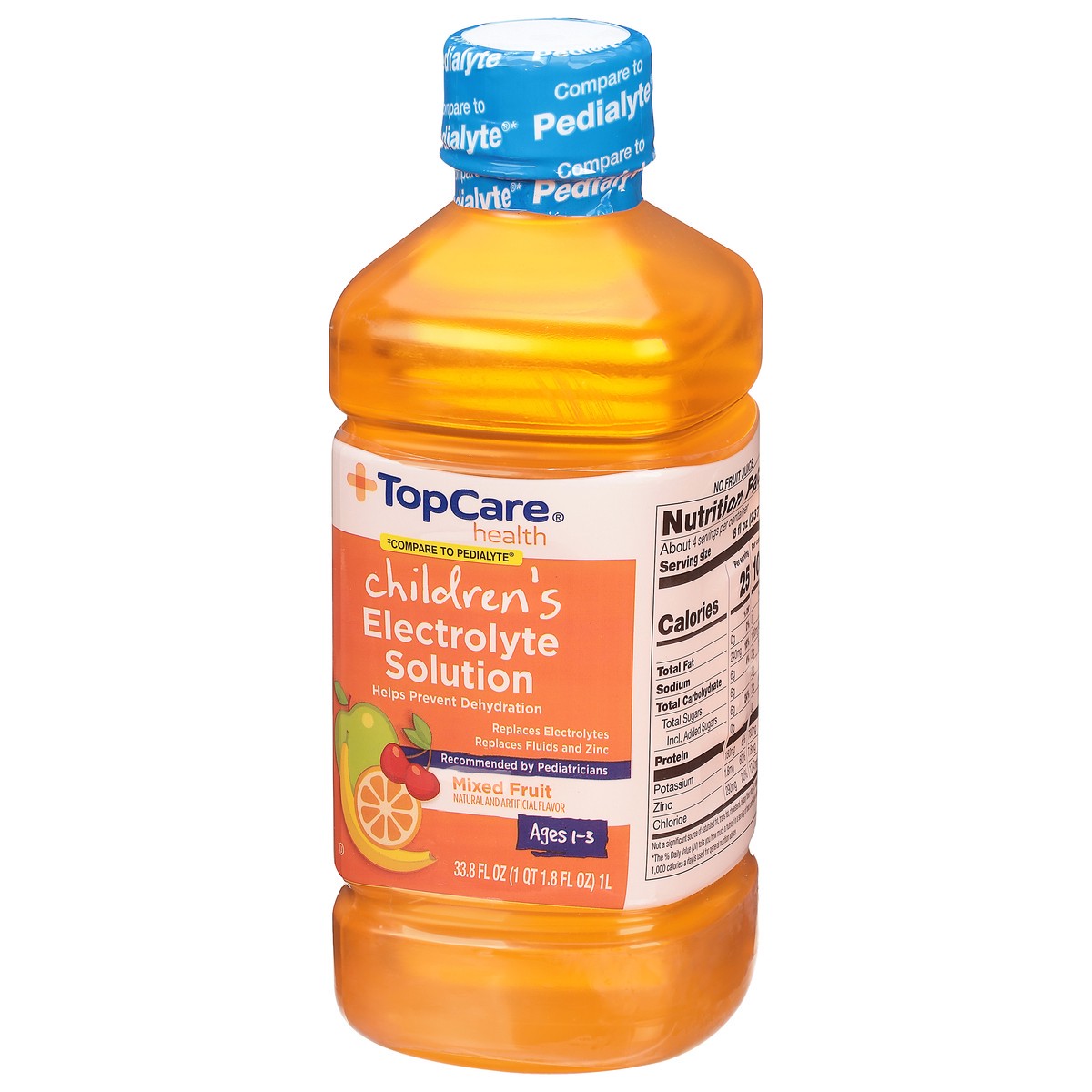 slide 11 of 14, TopCare Health Children's Mixed Fruit Electrolyte Solution 33.8 fl oz, 33.8 fl oz