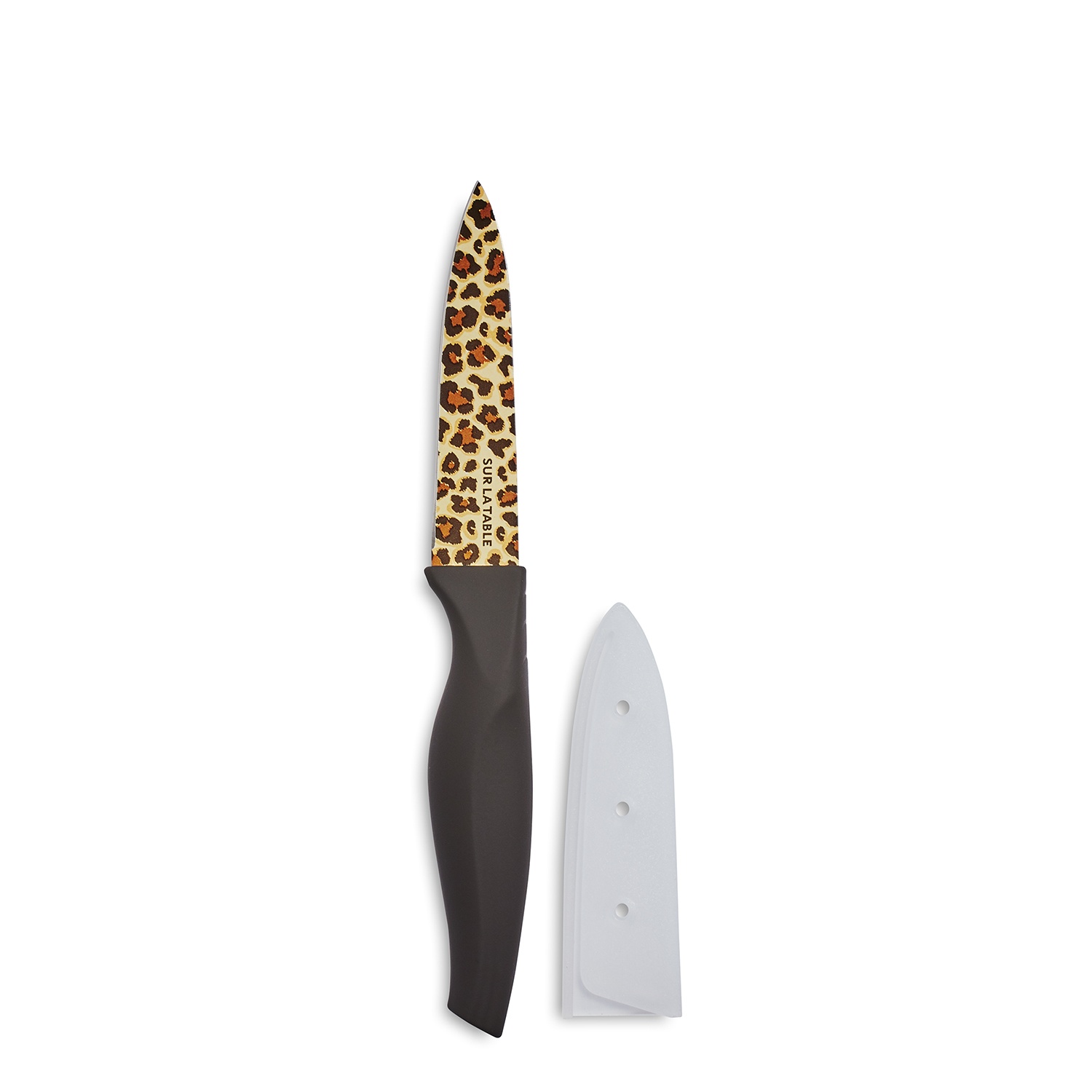 slide 1 of 1, Sur La Table Serrated Paring Knife, Leopard, 1 ct