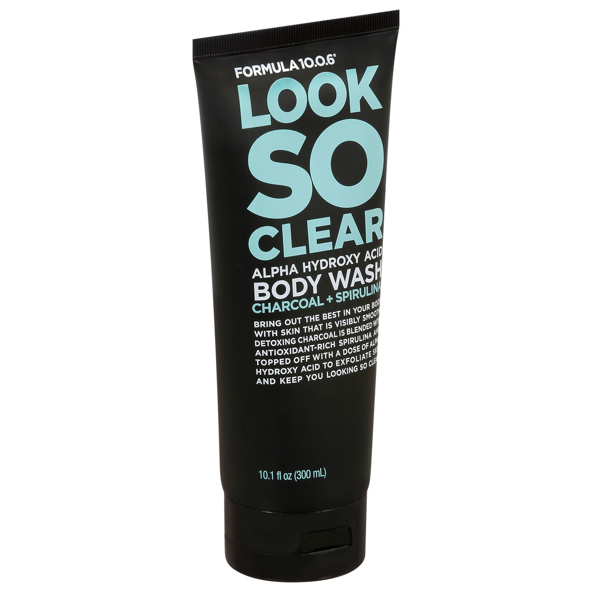 slide 4 of 9, Formula 10.0.6 Look So Clear Charcoal + Spirulina Body Wash 10.1 fl oz, 10.1 fl oz