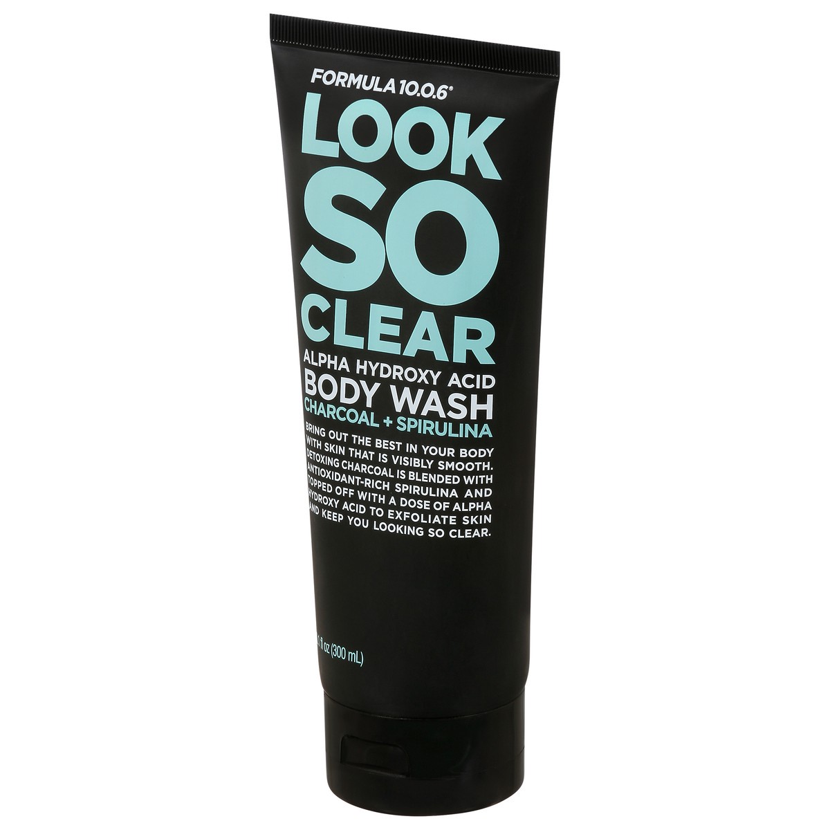 slide 6 of 9, Formula 10.0.6 Look So Clear Charcoal + Spirulina Body Wash 10.1 fl oz, 10.1 fl oz