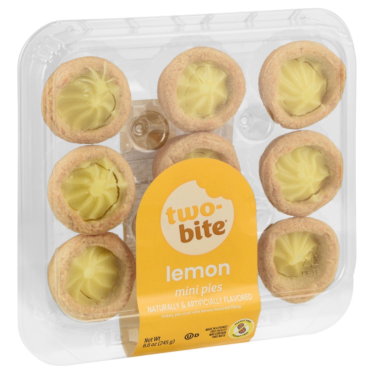 slide 4 of 15, two-bite Lemon Mini Pies 8.6 oz, 8.6 oz