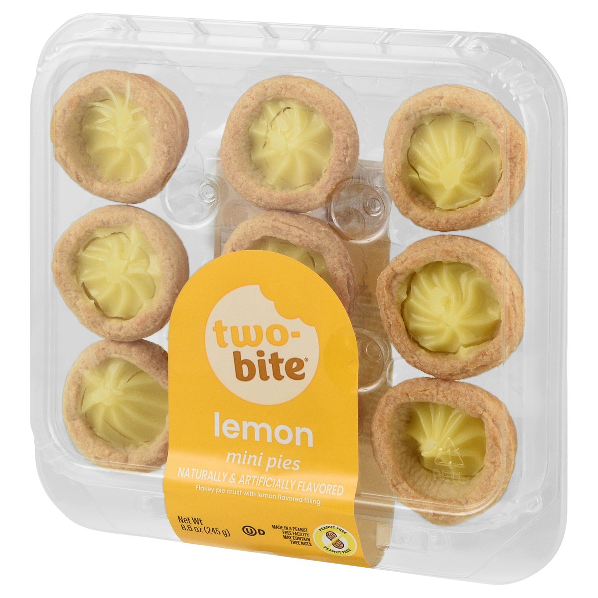 slide 12 of 15, two-bite Lemon Mini Pies 8.6 oz, 8.6 oz