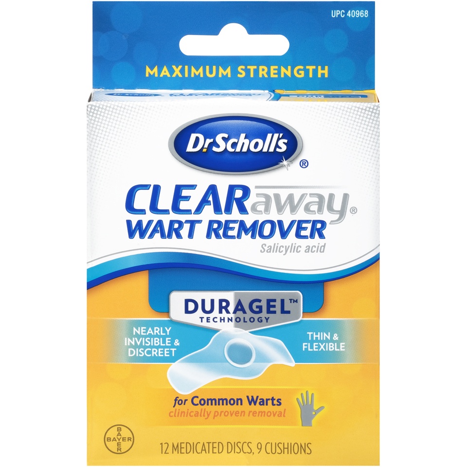 slide 1 of 1, Dr. Scholl's Clear Away Wart Remover Duragel, 9 ct