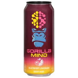 Gorilla Mind Blackberry Lemonade Energy Drink - 16 fl oz