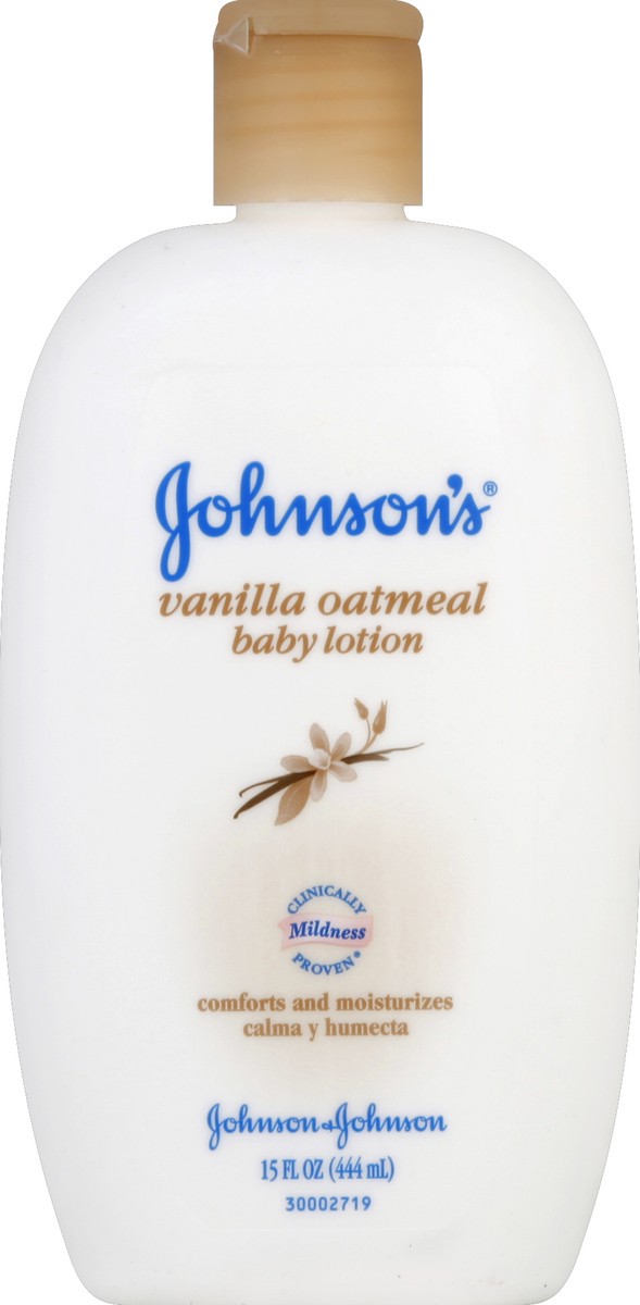 slide 2 of 3, Johnson's Baby Lotion, Vanilla Oatmeal, 15 oz