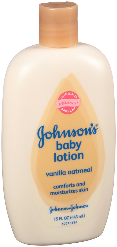 slide 1 of 3, Johnson's Baby Lotion, Vanilla Oatmeal, 15 oz