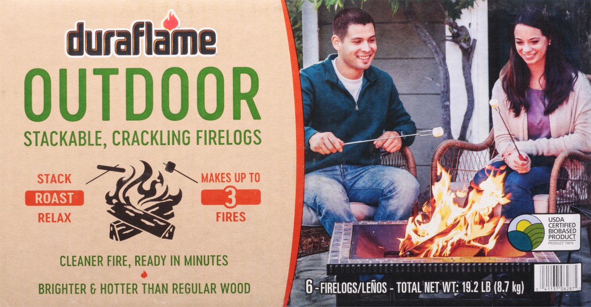 slide 2 of 11, Duraflame Outdoor Firelogs, 6 ct; 3.2 lb