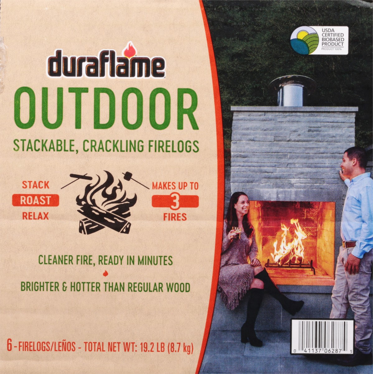 slide 5 of 11, Duraflame Outdoor Firelogs, 6 ct; 3.2 lb