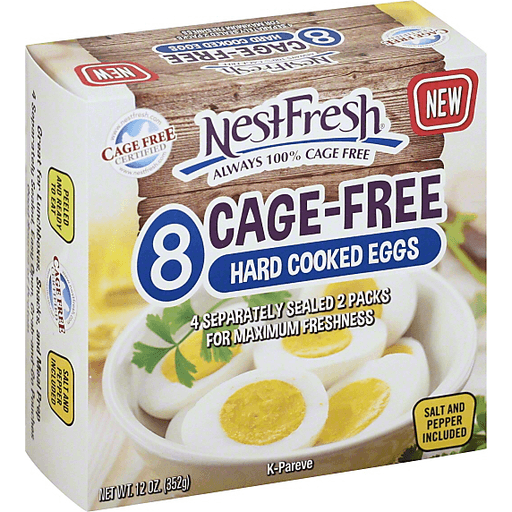 slide 2 of 2, NestFresh Eggs, Hard Cooked, Cage-Free, 8 ct