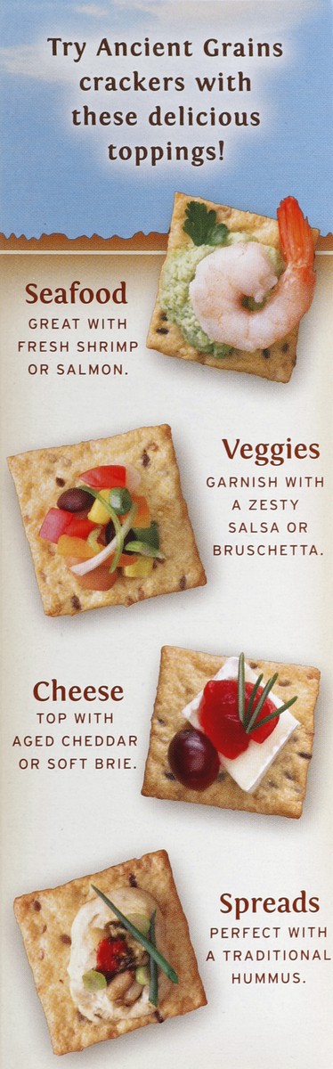 slide 4 of 4, Crunchmaster Gluten Free Hint of Sea Salt 7 Ancient Grains Crackers, 3.54 oz