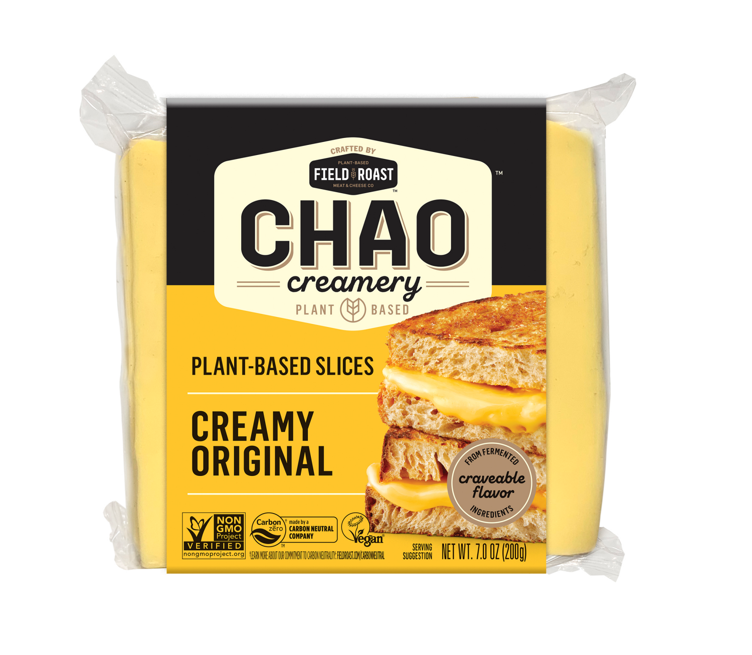 slide 1 of 2, Field Roast Chao Creamery Vegan Slices, Creamy Original, 7 Oz, 7 oz