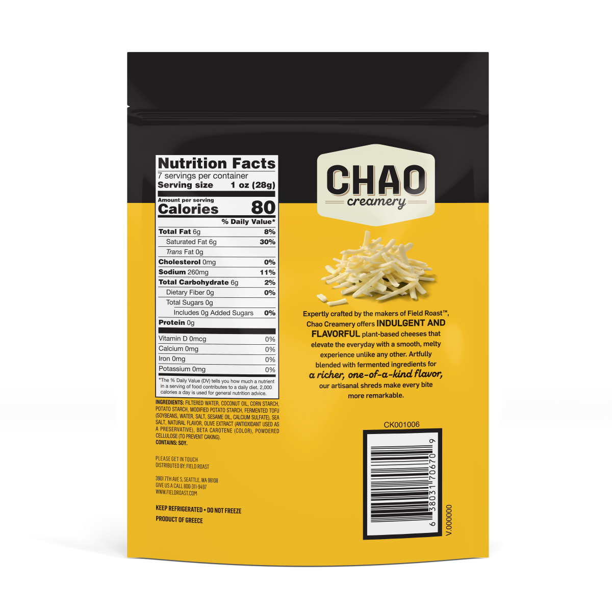 slide 2 of 2, Field Roast Plant-Based Shreds, Creamy Original, 7 oz