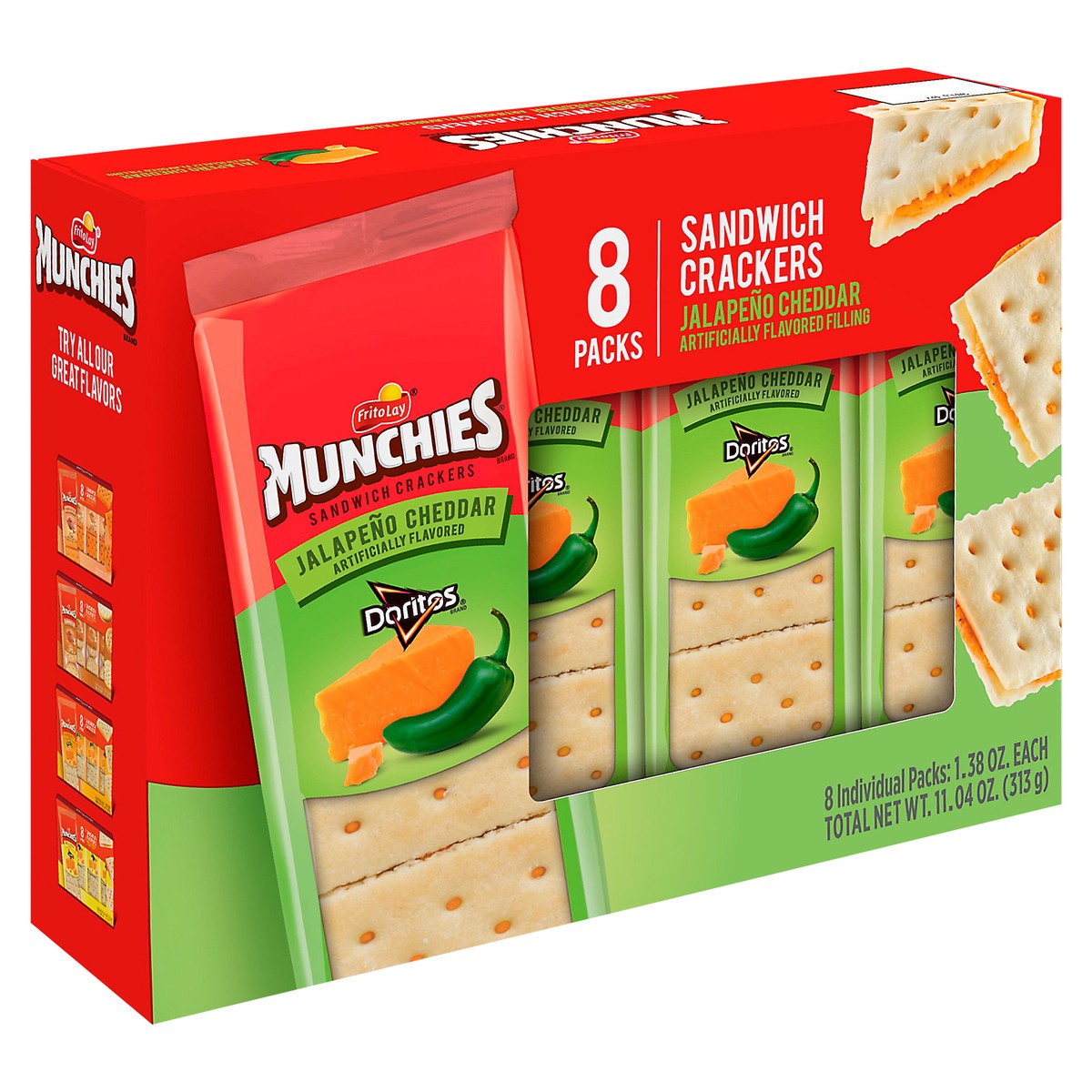 slide 8 of 9, Munchies Sandwich Crackers, 1.38 oz