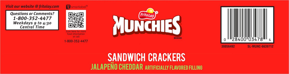 slide 5 of 9, Munchies Sandwich Crackers, 1.38 oz