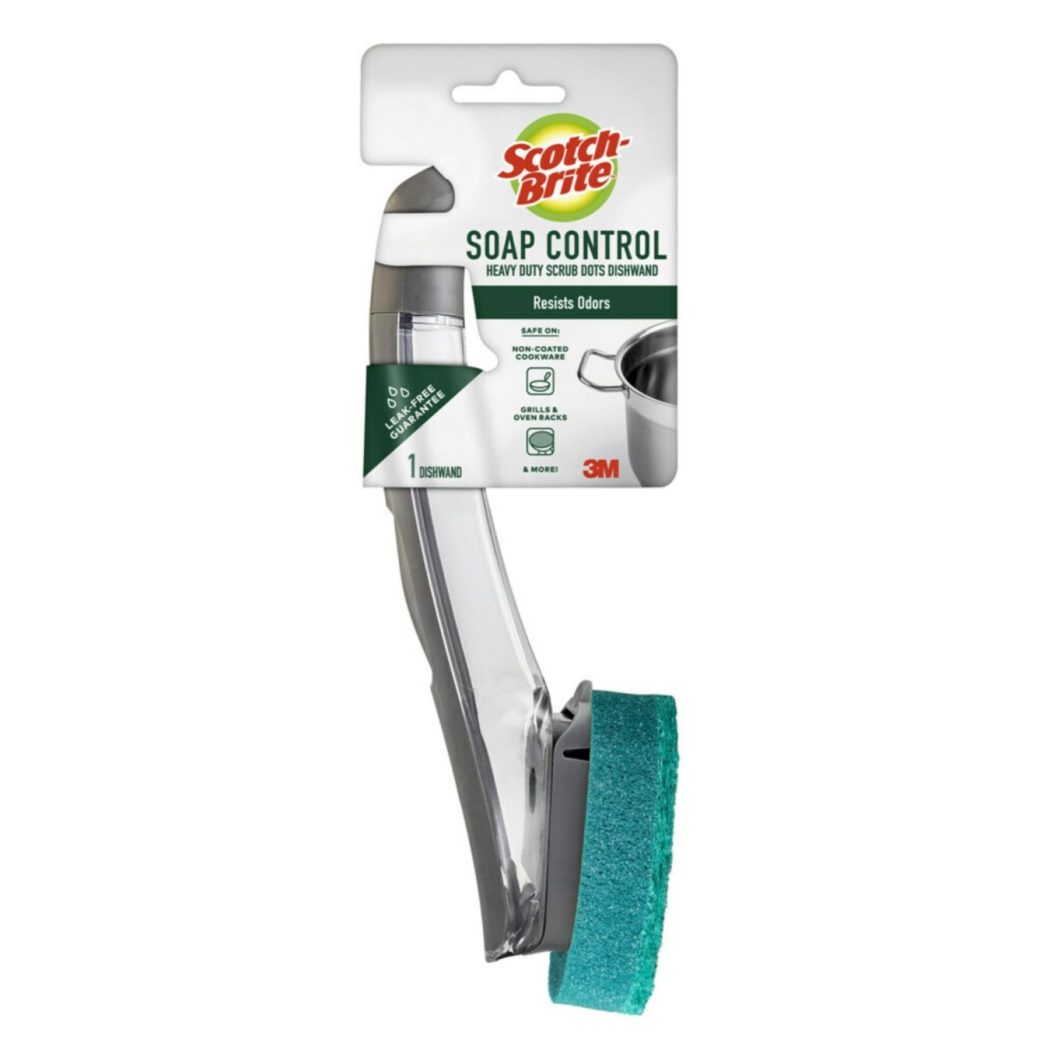 slide 1 of 5, Scotch-Brite Soap Control Heavy Duty Dishwand 1 Each, 1 ct