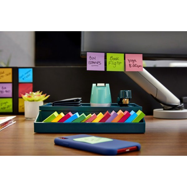 slide 5 of 7, 3M Post-it Notes Cube, Bright Colors, Power Pink, Aqua Splash, Acid Lime, 1 7/8 in. x 1 7/8 in. /Cube, 1 Cube/Pack, 400 ct